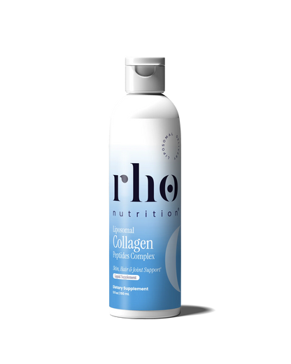 Rho Nutrition Liposomal Collagen Peptides - High-Absorption Liquid Collagen Supplement - Supports Skin Elasticity, Joint Health, and Overall Vitality for Healthy Aging, 5 fl oz