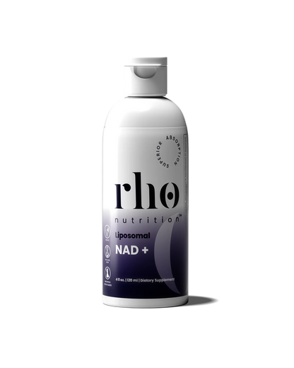 Rho Nutrition Liposomal NAD+ – Liquid Supplement Designed to Help Support Absorption – Active Form of NAD+ Helps Support Normal Cellular Health, Healthy Aging, Energy Metabolism and Overall Vitality